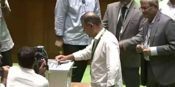 রাষ্ট্রপতি নির্বাচনে ভোট দিলেন প্রধানমন্ত্রী, স্পিকার ও বিরোধীদলীয় নেতা