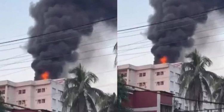 ময়মনসিংহ মেডিকেল কলেজ হাসপাতালে আগুন