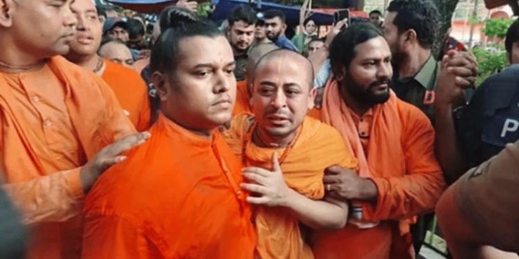 কারাগারেই মায়ের আদ্যশ্রাদ্ধ করতে চান চিন্ময় কৃষ্ণ দাস