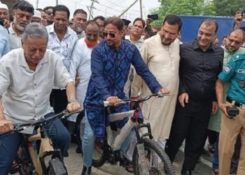 দেশের প্রথম সাইকেল ট্র্যাক চালু
