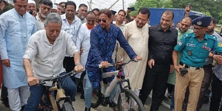 দেশের প্রথম সাইকেল ট্র্যাক চালু