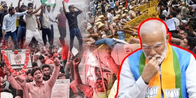 ভারতের তরুণদের আন্দোলন রূপ নিচ্ছে সরকার পতনের এক দফায়!